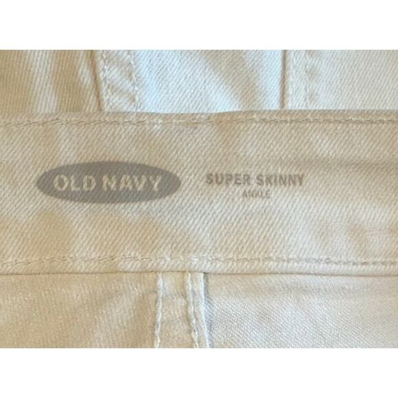 Old Navy Super Skinny White Ankle Jeans Size 14 - Picture 4 of 10